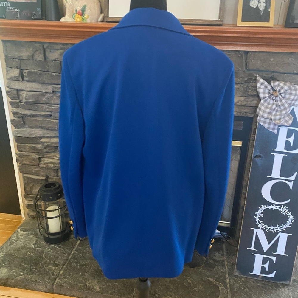 Givenchy VTG Sport Sapphire Blue Women's Blazer Plus Size - Picture 9 of 12